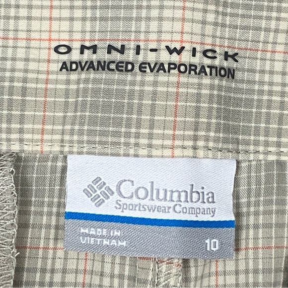 Columbia Omni-wick Flat Front Shorts Lightweight Walking Shorts Sz 10 - Picture 7 of 12